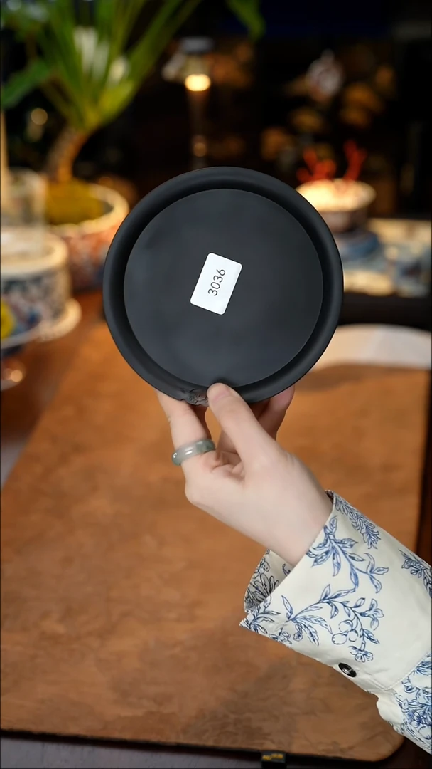 雲梦茶器紫陶壶承3036