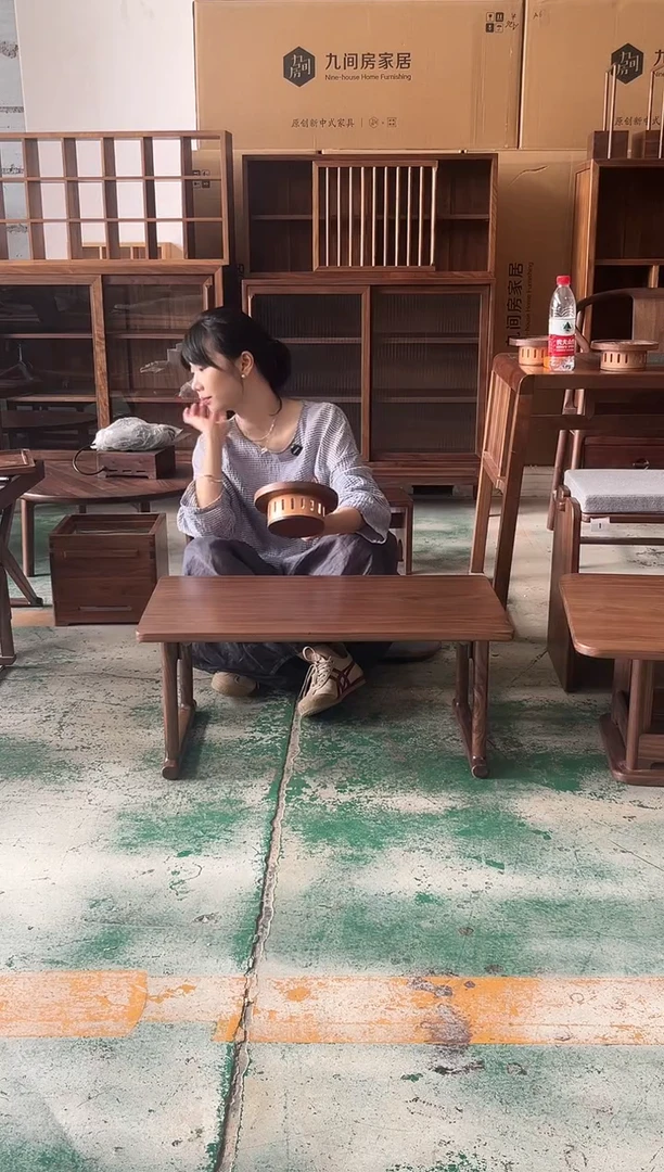 木（非红木类）圆形温茶炉微瑕