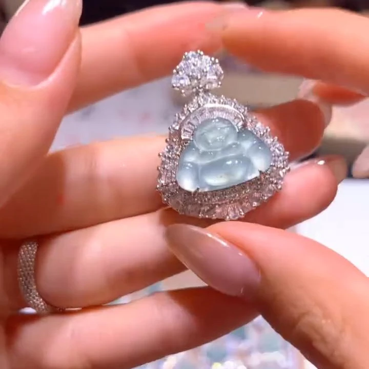 【逍遥】天然A货翡翠佛公吊坠*222/794/多样性发/1件