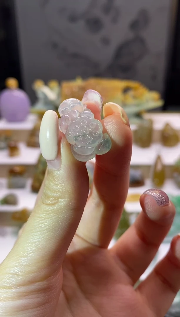 未镶嵌挂件翡翠翡翠莲花