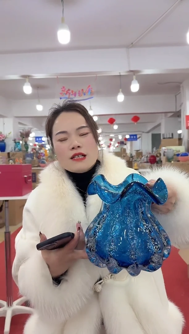 【闪购商品】琉璃迪喜花器-o-早9