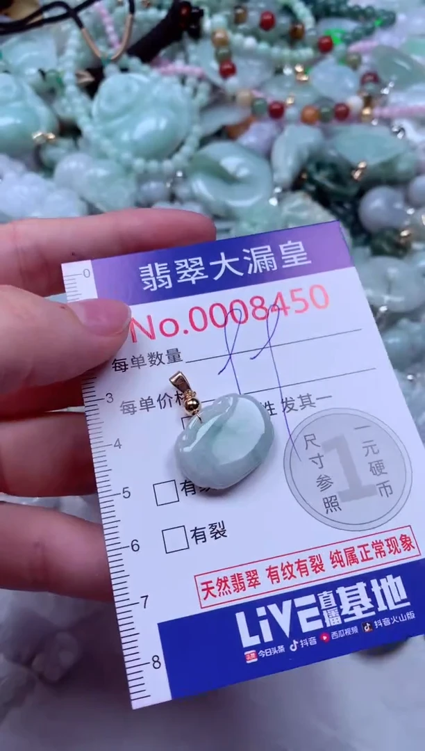 吊坠(不含链)未镶嵌翡翠8450