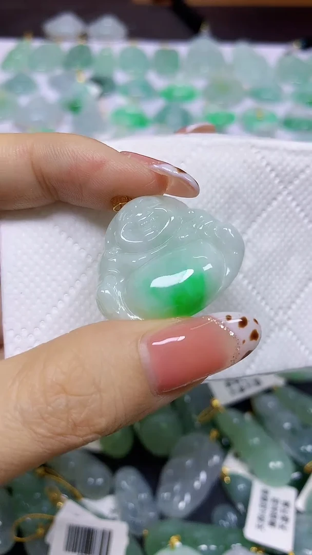 颈饰未镶嵌翡翠天然翡翠A货