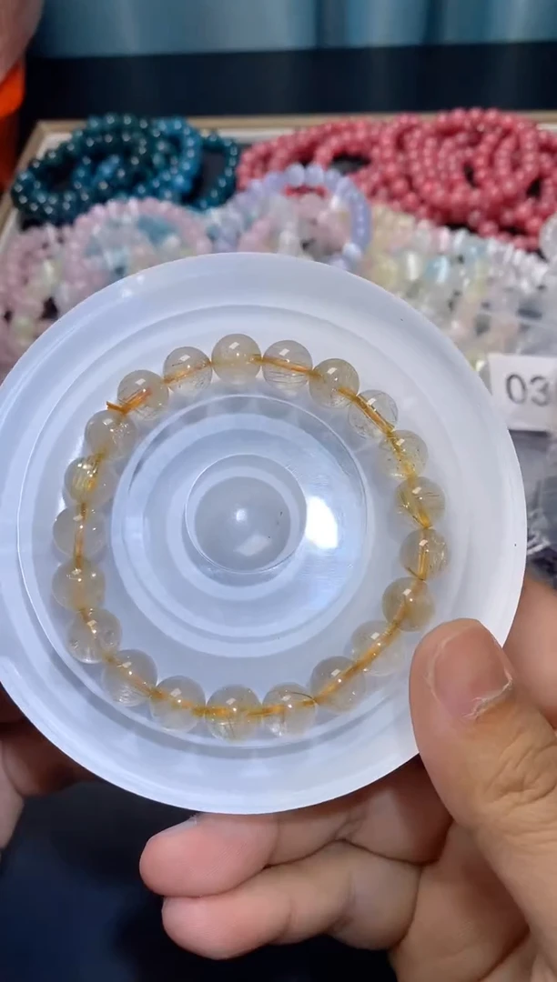 【闪购商品】水晶手串未镶嵌金发193