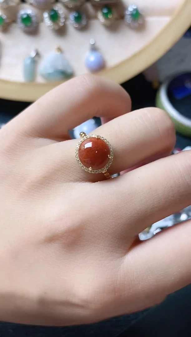 翡翠戒指银S925镶嵌11111