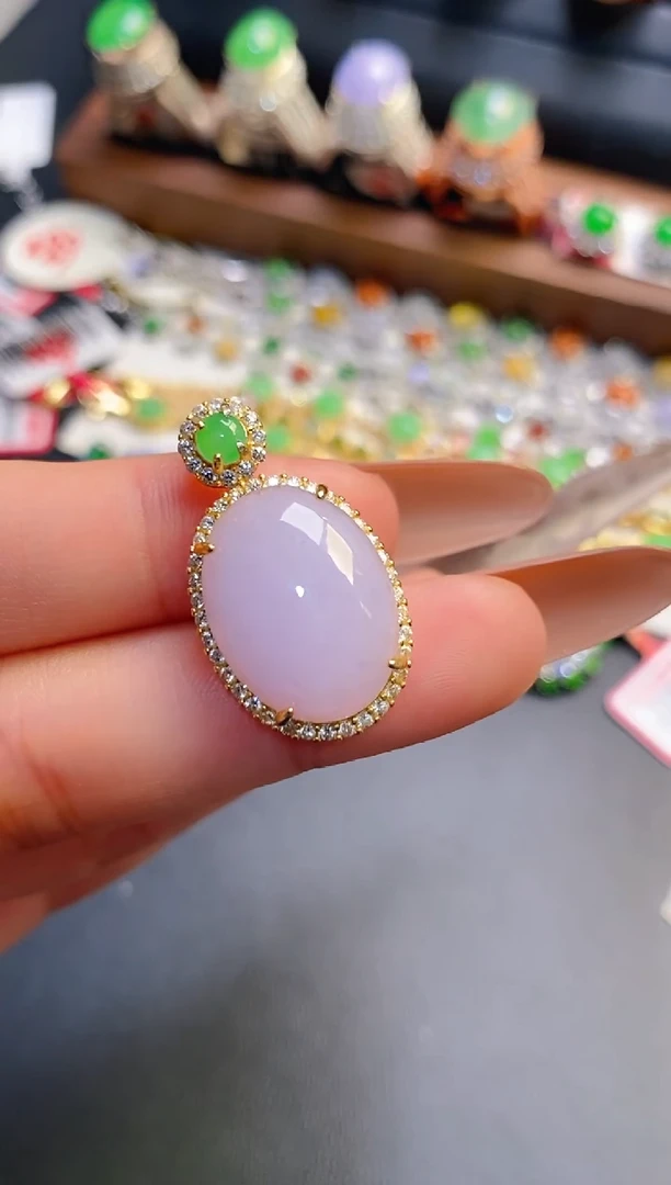 银S925镶嵌戒指翡翠天然