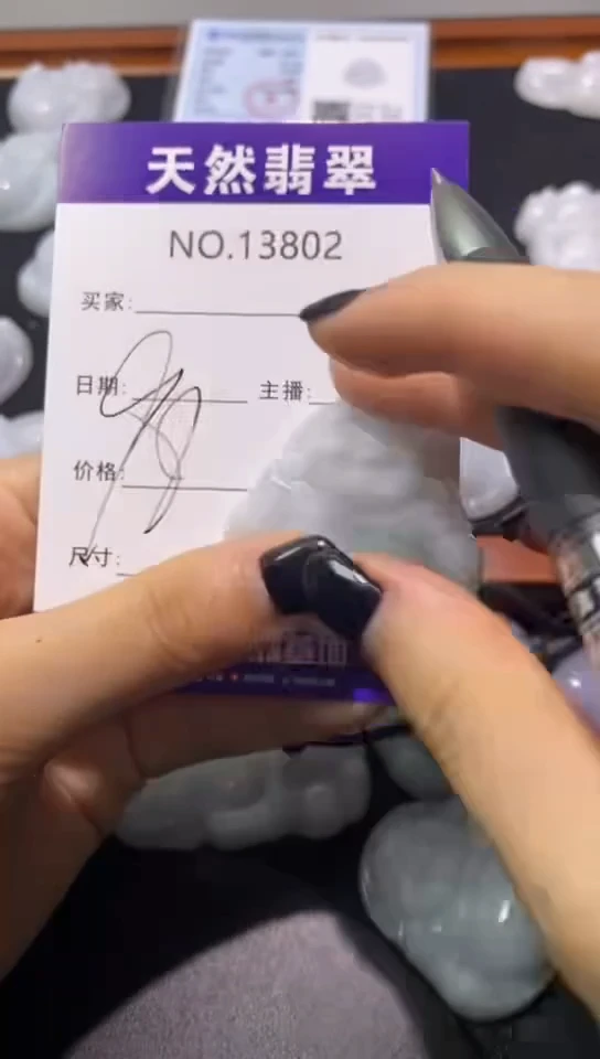 翡翠未镶嵌吊坠(赠链)802