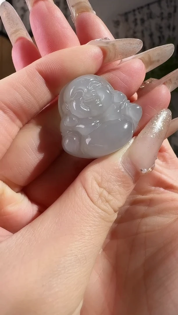 颈饰未镶嵌和田玉30烟紫佛公 10