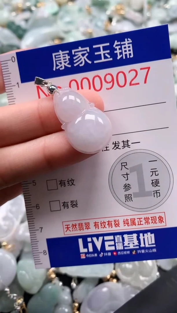 翡翠未镶嵌吊坠(不含链)9027