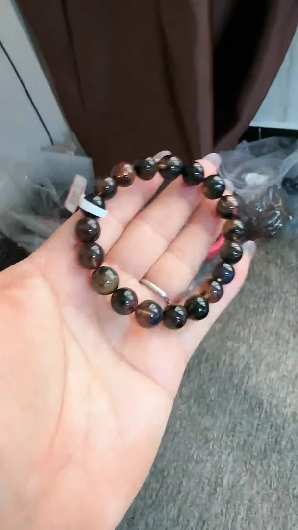 【闪购商品】琥珀手链未镶嵌规格10微瑕翁珀手串#12