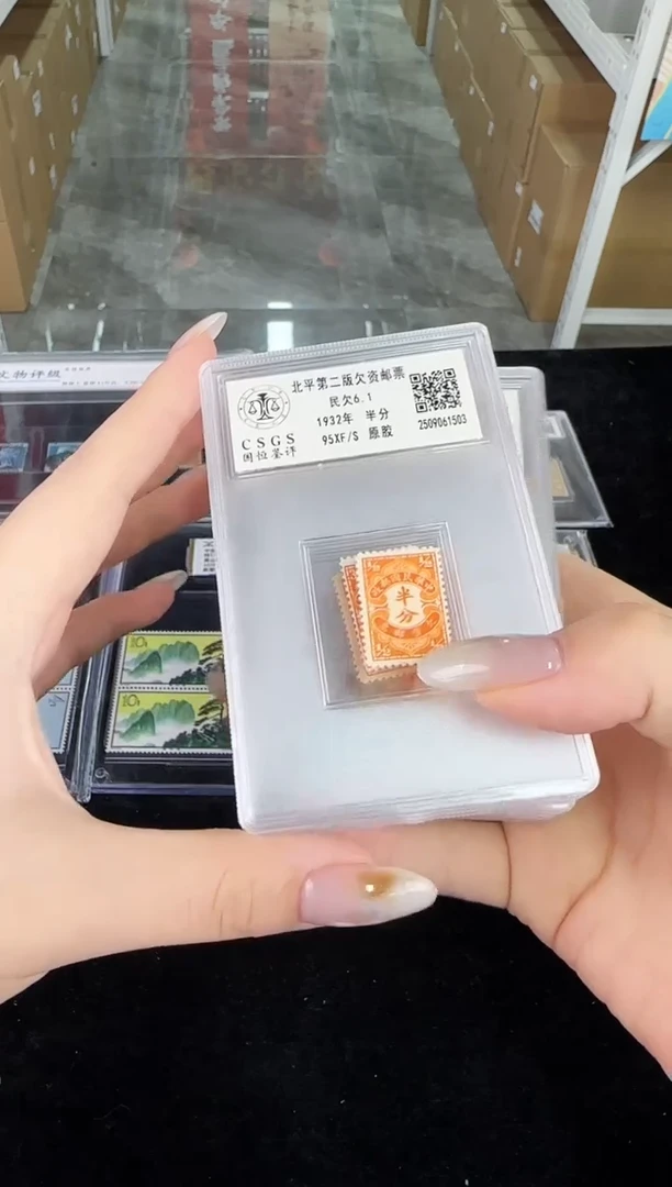 《周总严选》欠6 北平二版欠资邮票