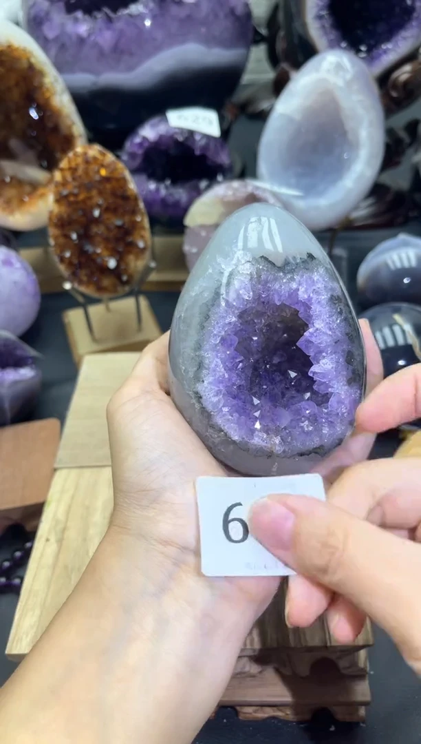 未镶嵌大型摆件（非配饰）紫晶645号龙蛋
