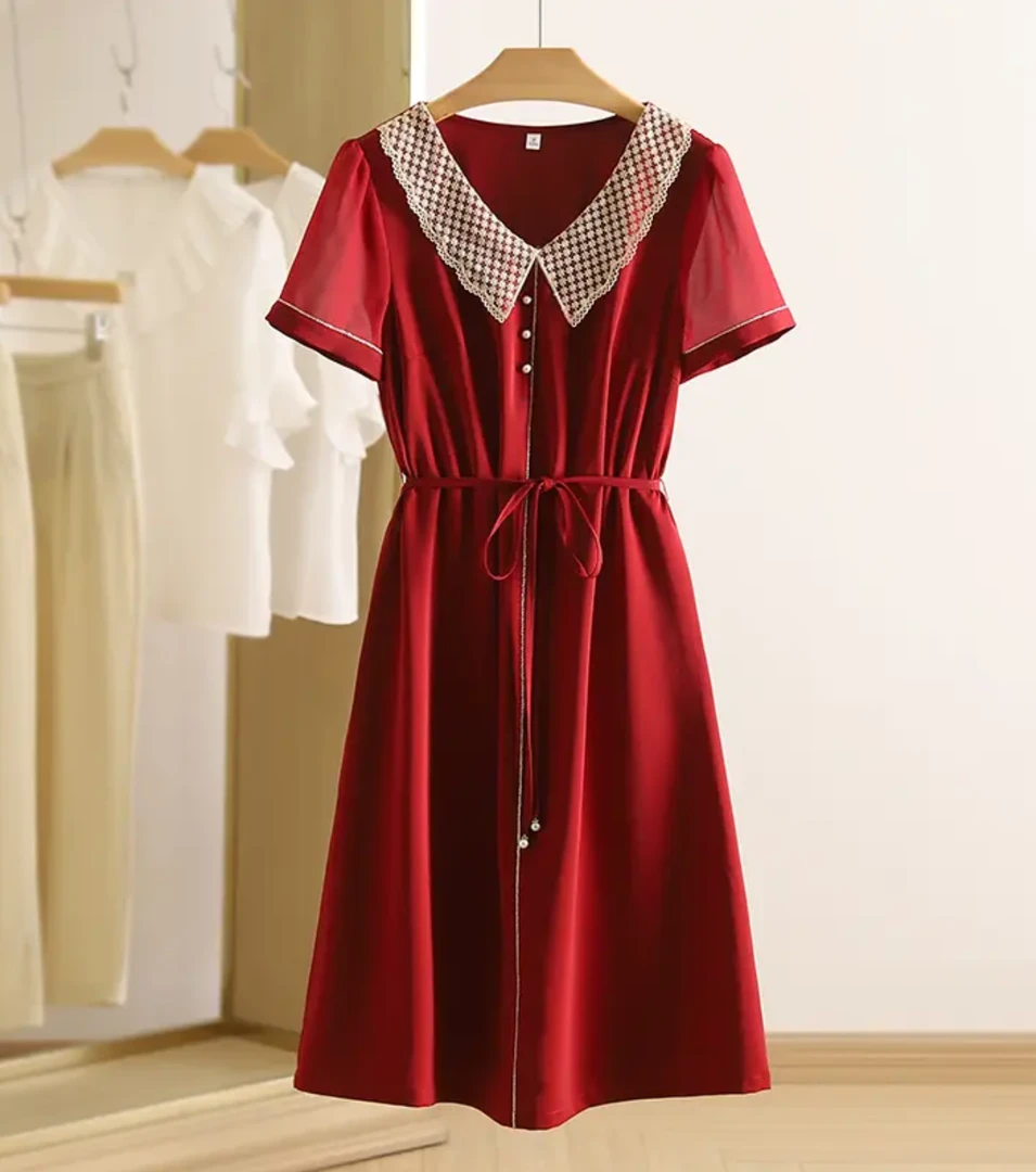 H1708（无腰带）女装连衣裙显瘦气质轻奢时尚休闲百搭女士L8