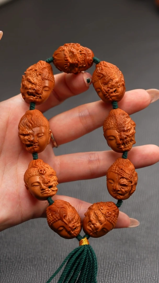 吊坠橄榄核佛魔一念