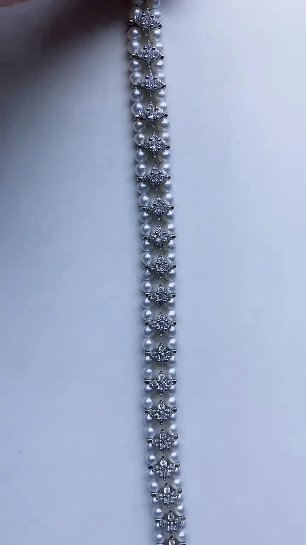 未镶嵌手链淡水珍珠手链多样性发其一