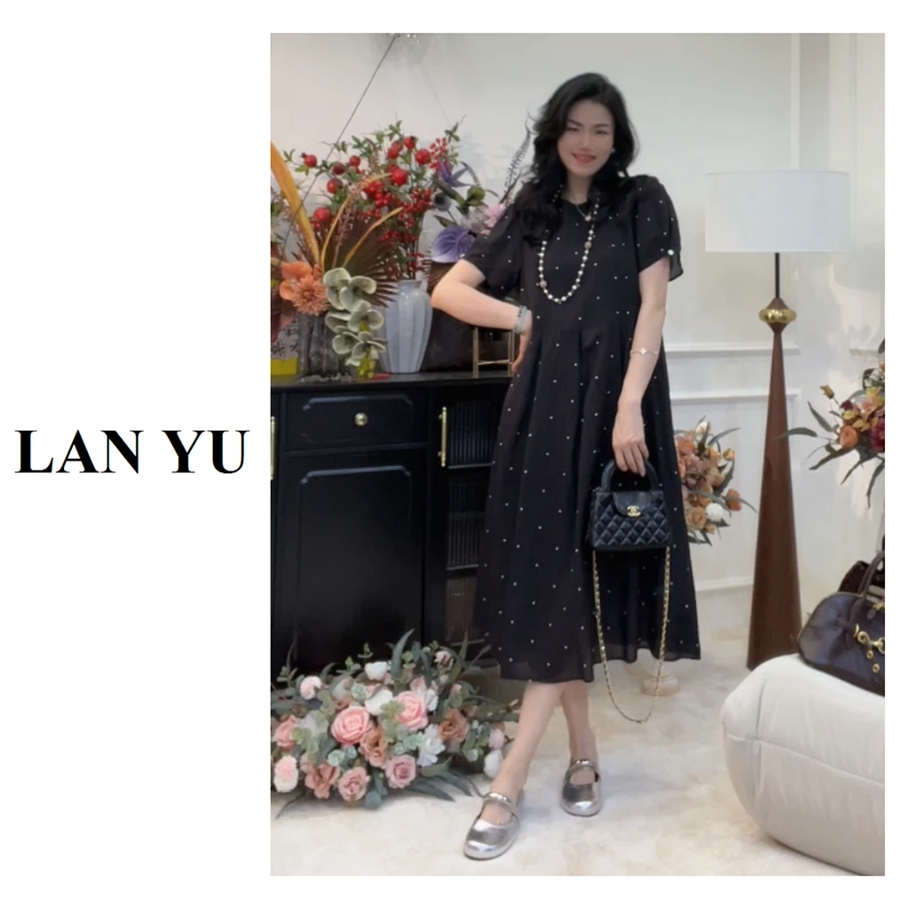 【小波点】夏季新款优雅气质显瘦连衣裙宽松慵懒风裙子LY