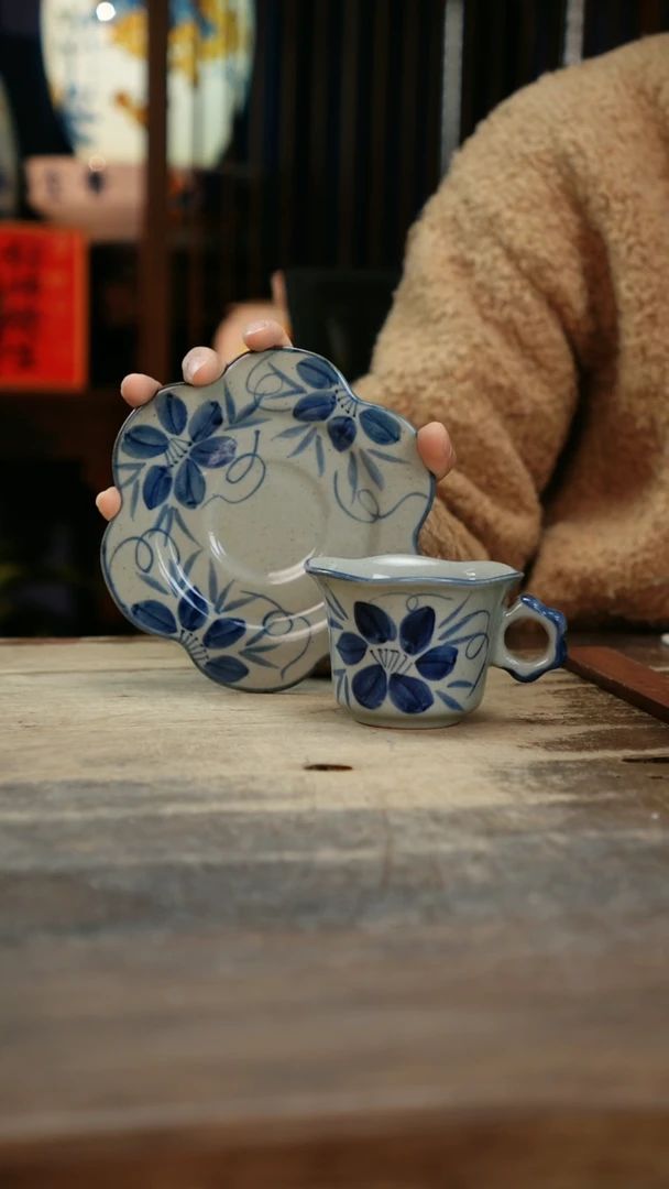 【闪购商品】瓷片景德镇纯手工釉下彩精品餐具