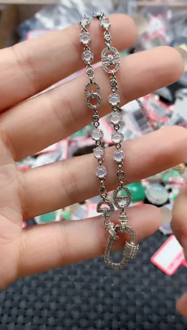 银S925镶嵌戒指翡翠天然A货缅甸翡翠