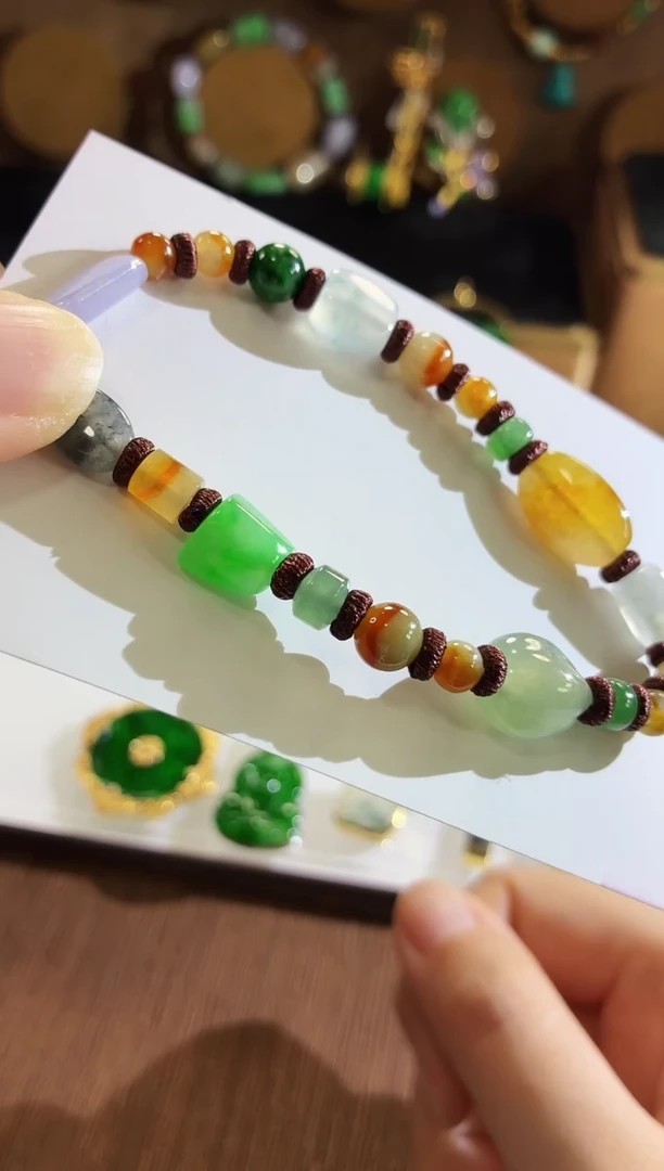 未镶嵌手串翡翠手饰