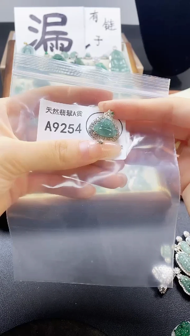 翡翠未镶嵌吊坠(赠链)天然翡翠A货