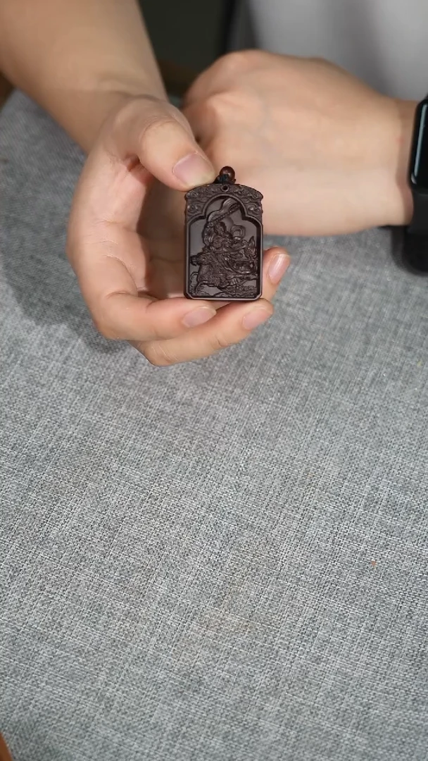 枣木雷击枣木玉化料雷祖挂件