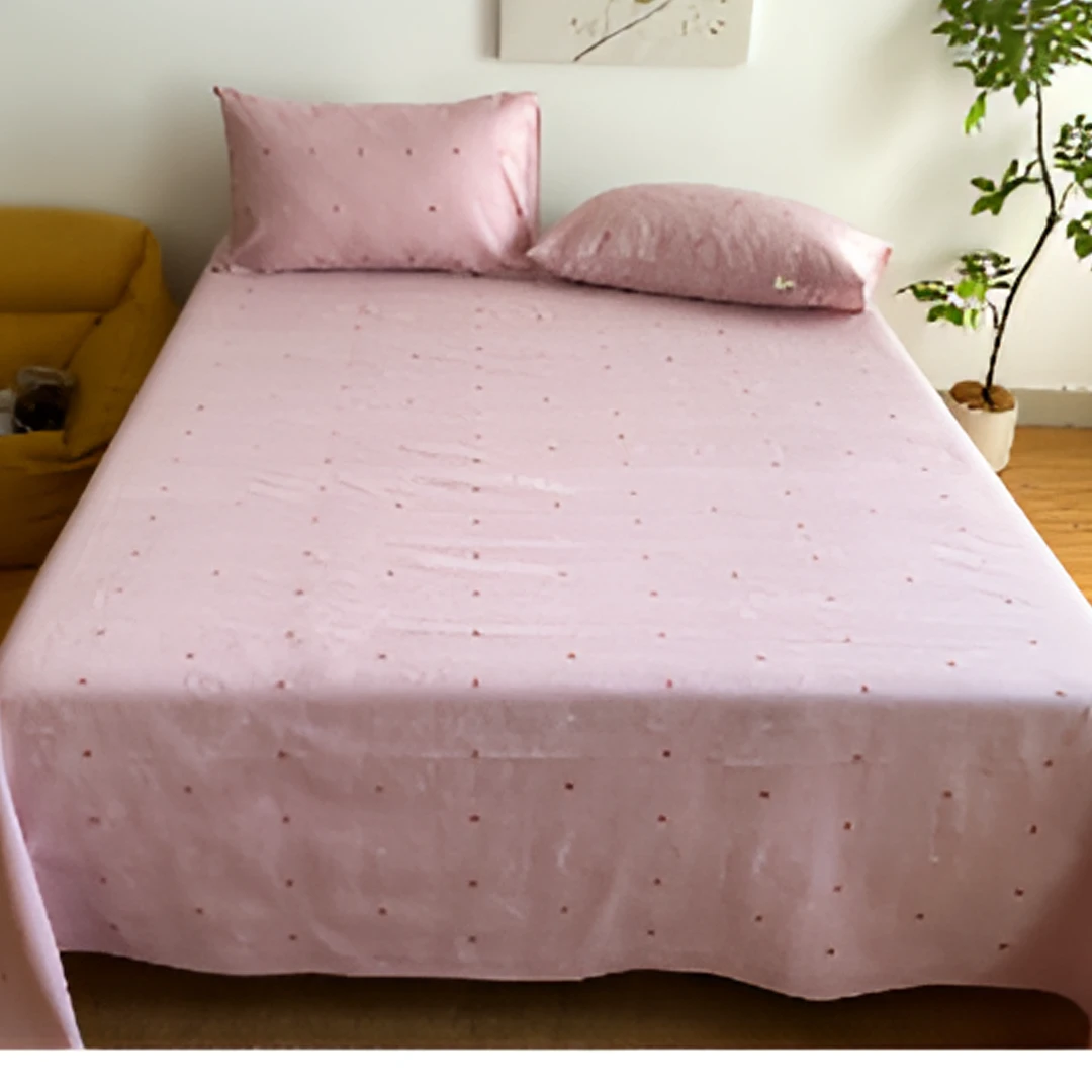 B4405 纯棉大帆布双人床单 甜蜜时光学生卡通可爱时尚亲肤