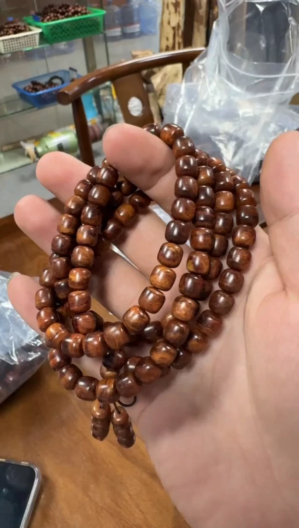 手串/手链黄花梨/降香黄檀88米0.8×108规格海黄手串