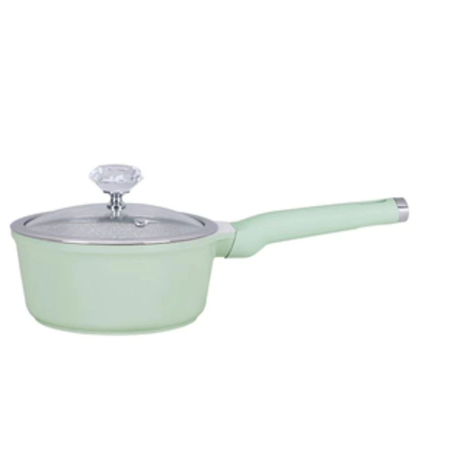 居派18cm靓彩抗菌不粘奶锅