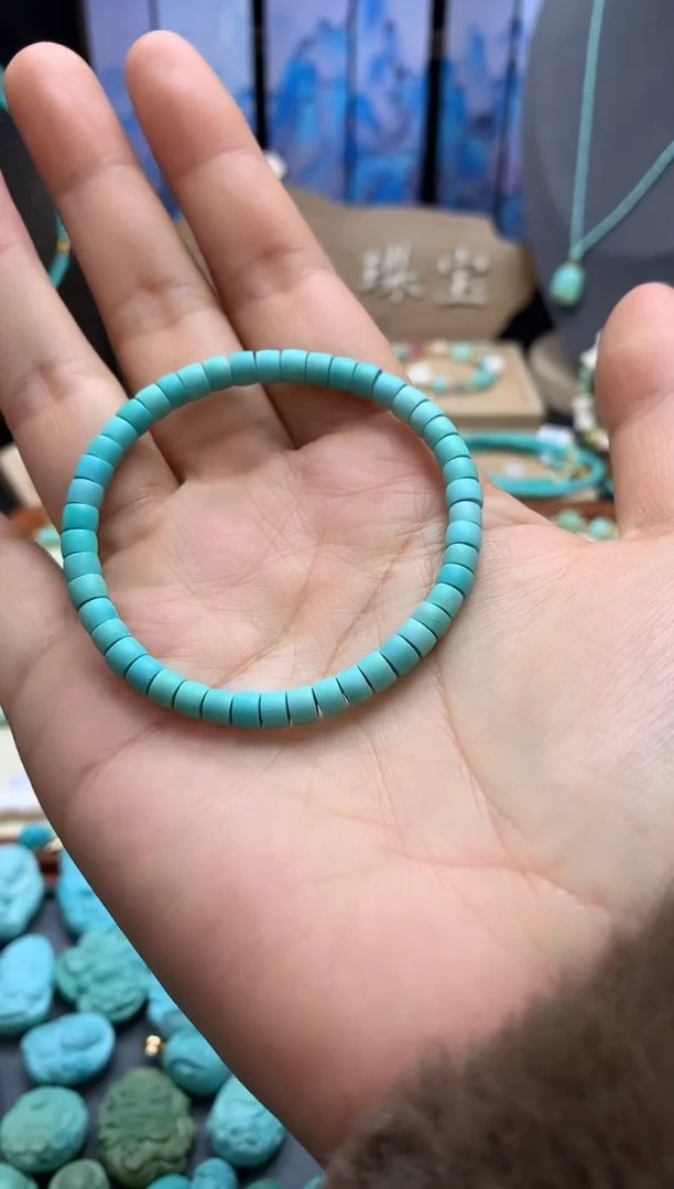 【闪购商品】绿松石手链未镶嵌直切手链