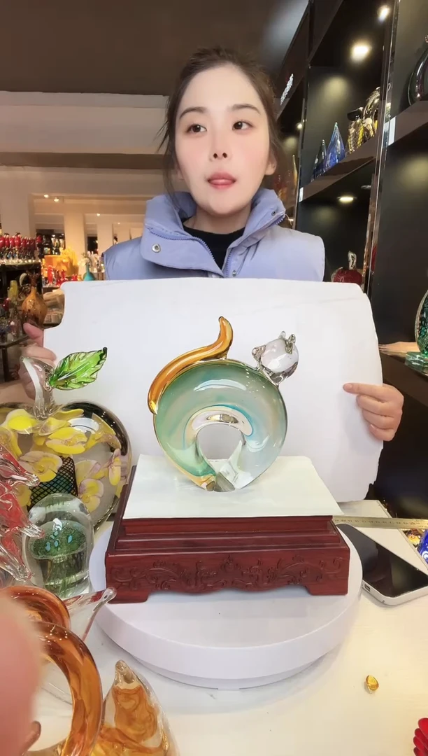 【闪购商品】茶盏琉璃摆件家居摆件