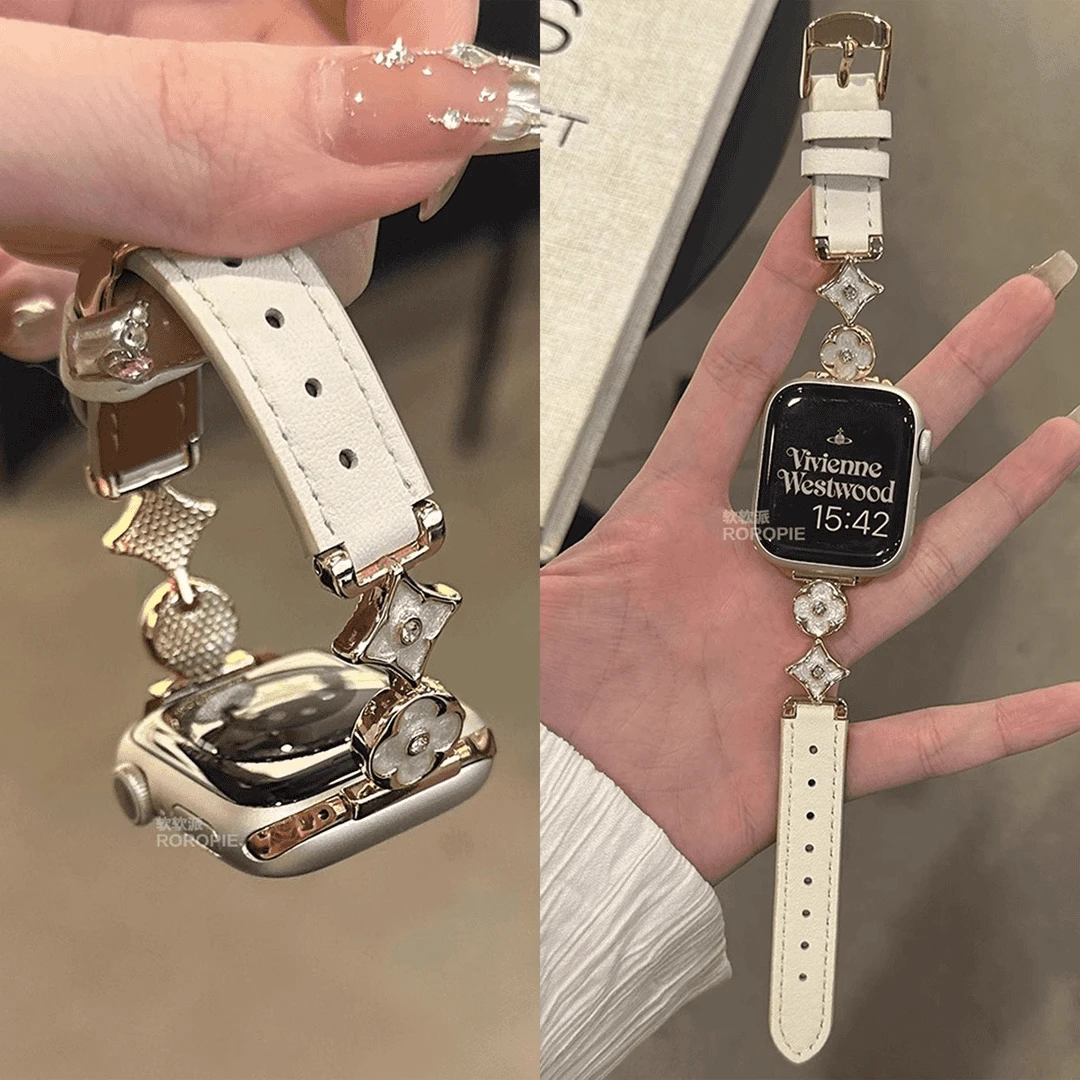适用小米手环pro腕带女生watch女生四叶草小米手环10表带手表表带