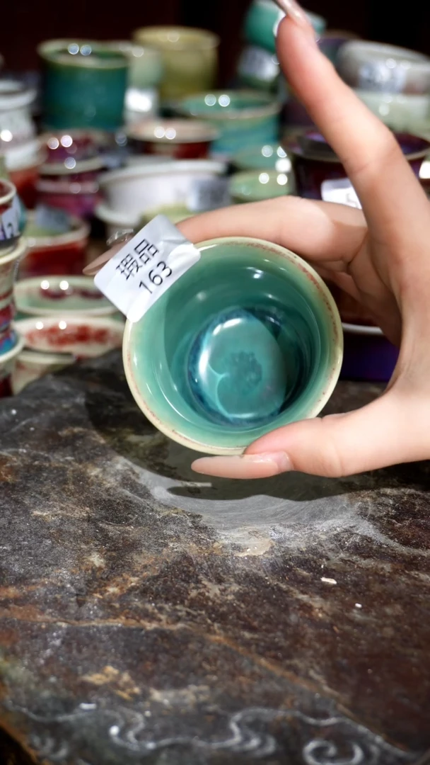 摆件精品窑变钧瓷茶器