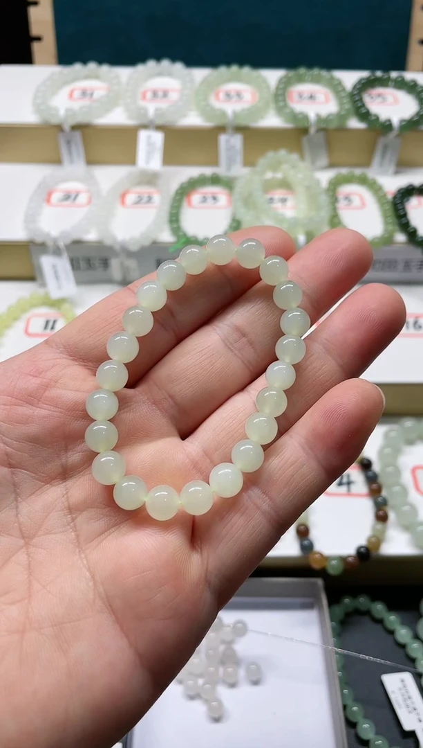 【闪购商品】和田玉手链未镶嵌QQ8.0