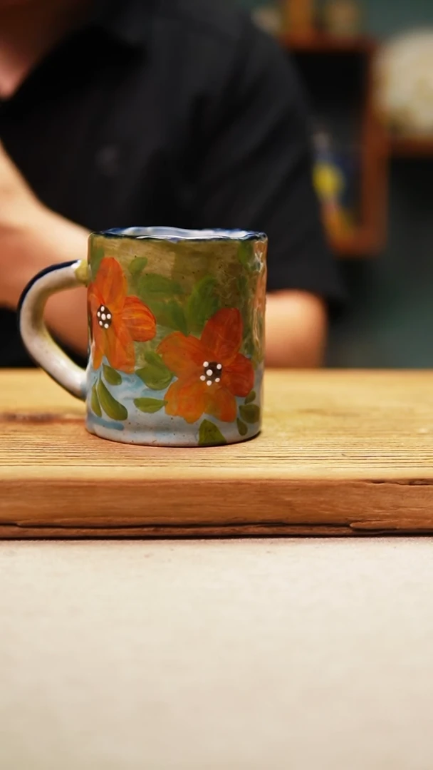 @@陶园瓷舍@@纯手工手绘@高温釉下彩