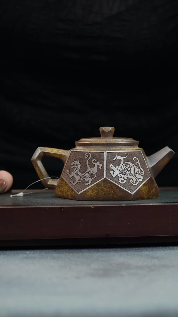 【闪购商品】紫砂茶壶沉香泥 钻石壶 四大神兽