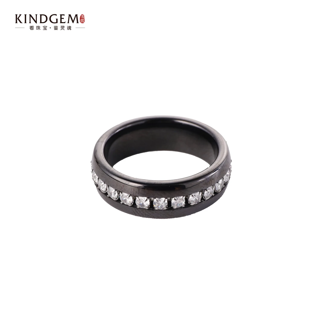 铜合金陶瓷戒指 黑色高级感轻奢指环戒指 BW41XXIC-26704