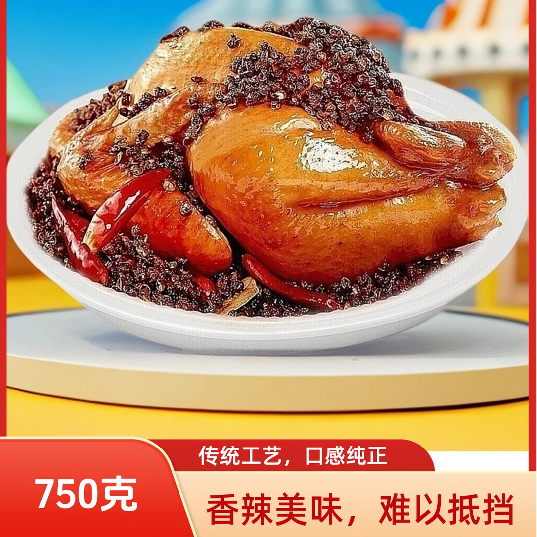 【大只750克】椒麻麻辣鸡熟食麻辣鲜香美味开袋即食