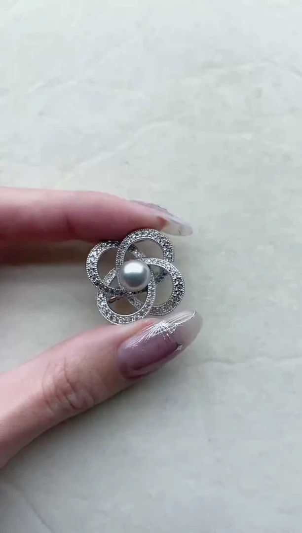 【闪购商品】海水珍珠胸针未镶嵌8