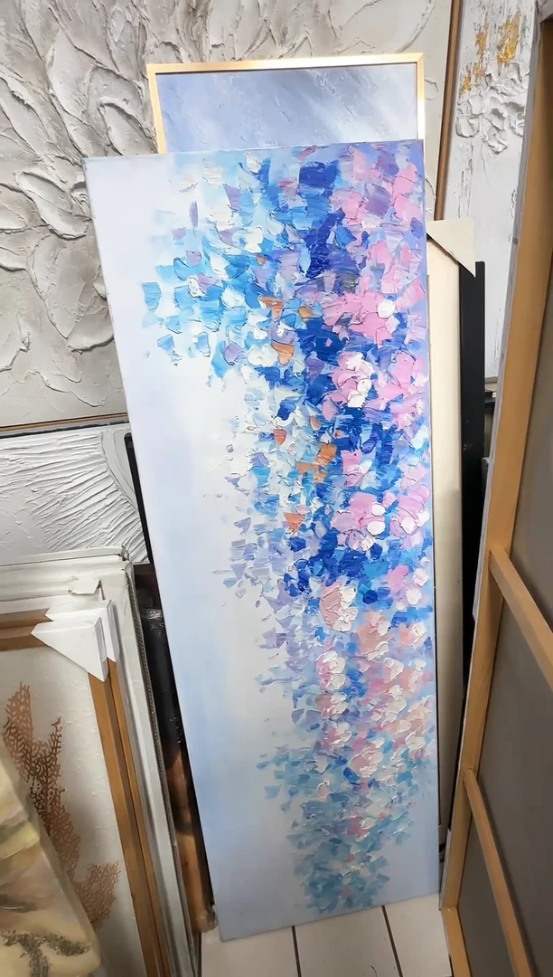 168现代艺术装饰画油画50cm*150cm