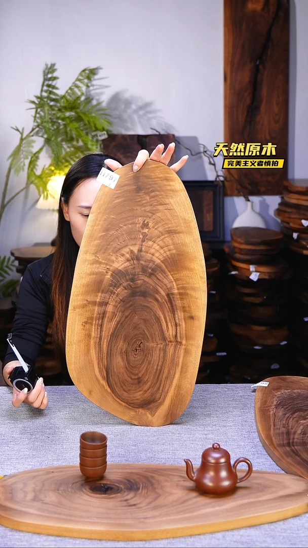 木北美黑胡桃原木.干裂疤结不属于商品质量问题完美主义者慎拍