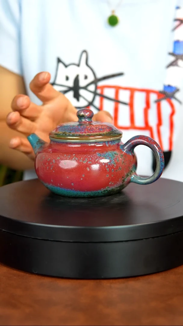 755号/郭义兴老师礼盒装原矿原产地钧瓷茶具