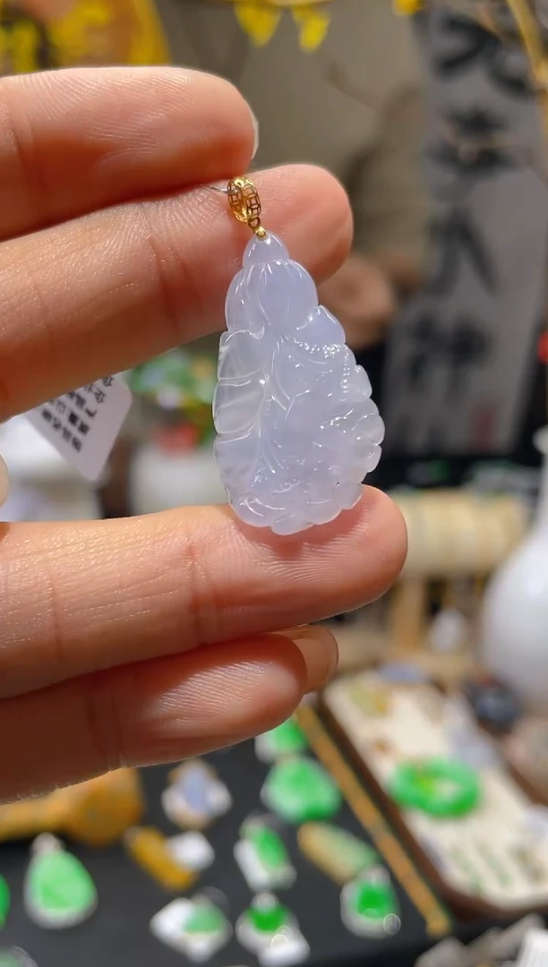【闪购商品】翡翠颈饰18K金镶嵌假一赔三