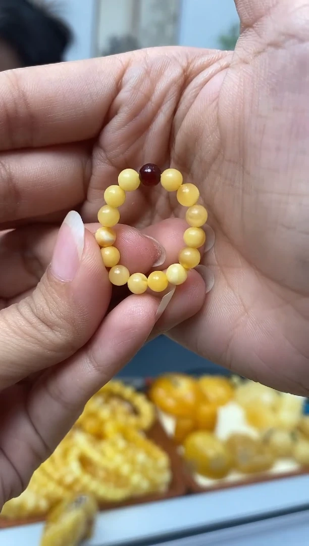 【闪购商品】琥珀裸石未镶嵌天然琥珀蜜蜡戒圈多样性发一