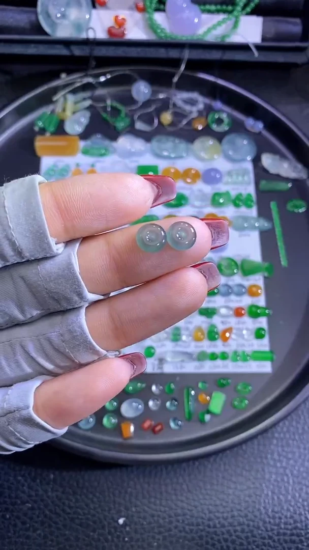 未镶嵌挂件翡翠扣子