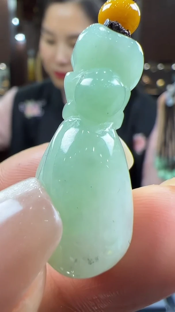 【闪购商品】翡翠挂件未镶嵌钱袋手机挂