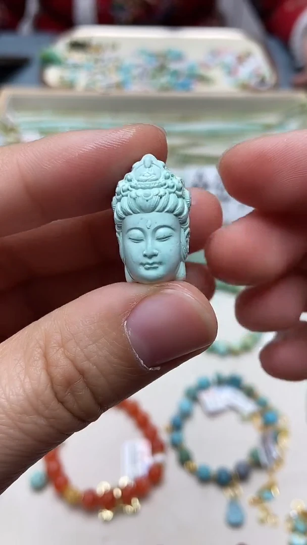 未镶嵌绿松石挂件74