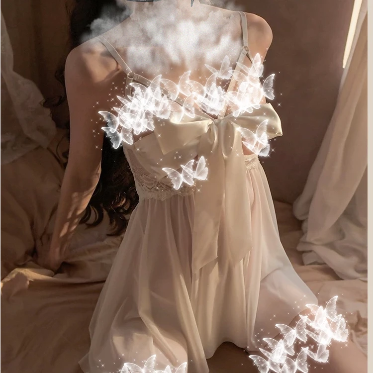 月朦胧（80-150斤）（加钢托）大码轻奢睡裙1050时尚