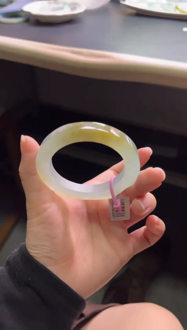 未镶嵌手镯定制翡翠冰黄贵妃「定制不退不换」