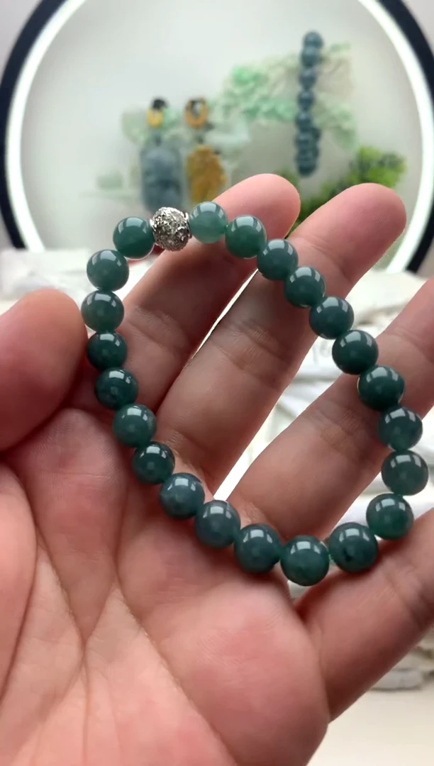 翡翠未镶嵌颈饰珠串1