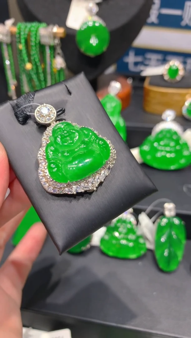 翡翠银S925镶嵌颈饰26一季